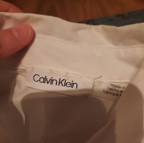 Calvin Klein sporty stripe button down shirt - Picture 2 of 2